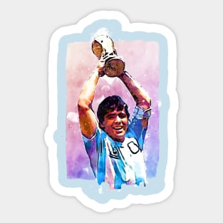 Maradona World Cup Trophy Sticker